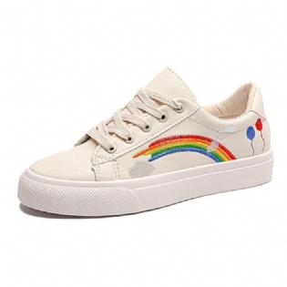 Dame Low Top Rainbow Comfy Wearable Casual Flade Court Sneakers