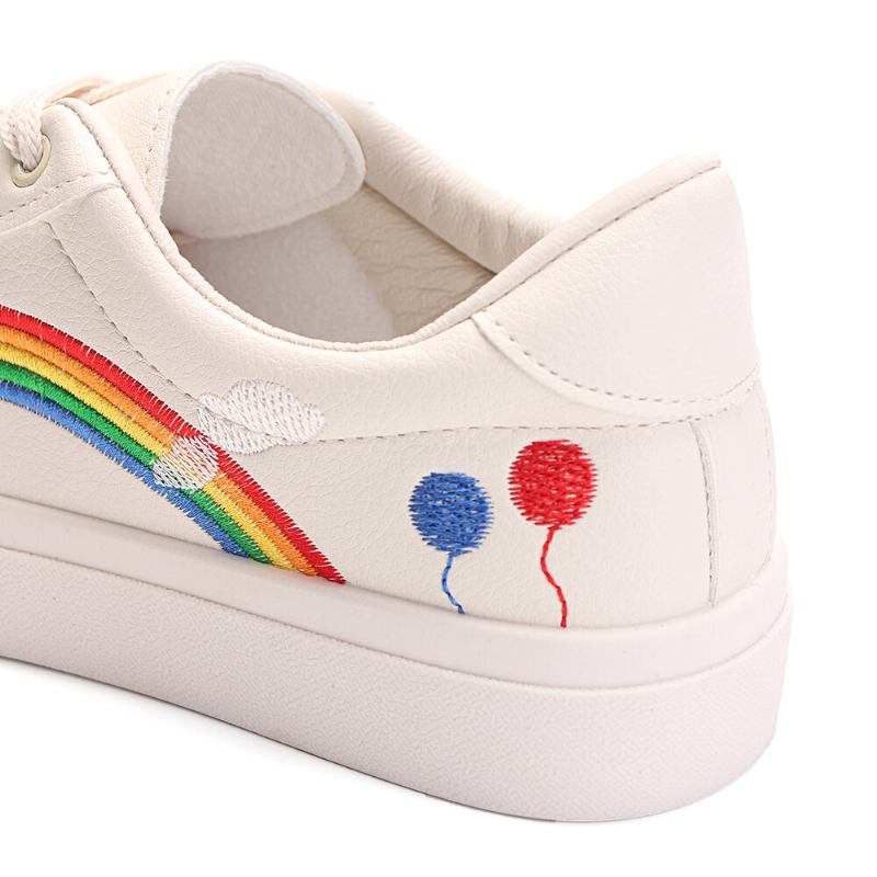 Dame Low Top Rainbow Comfy Wearable Casual Flade Court Sneakers