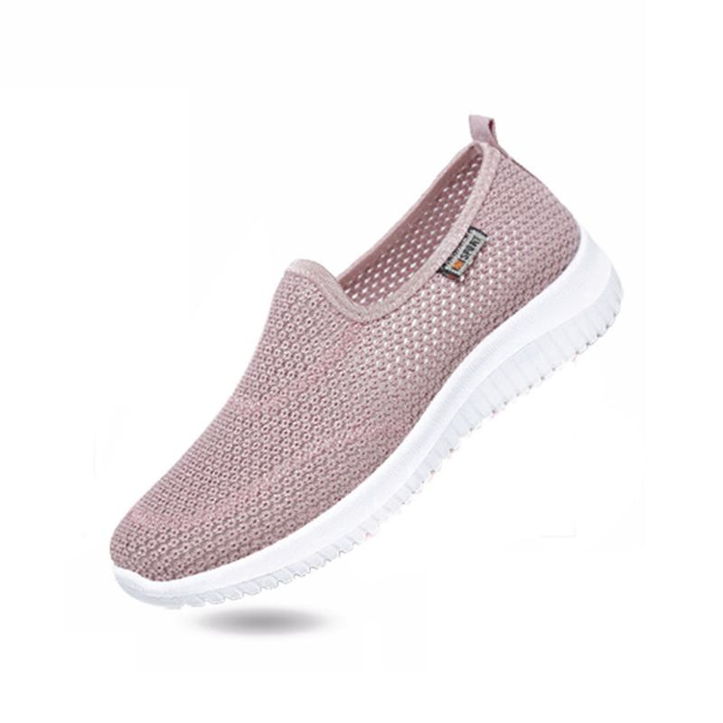 Dame Mesh Mønster Lazy Slip On Lette Fritidssko