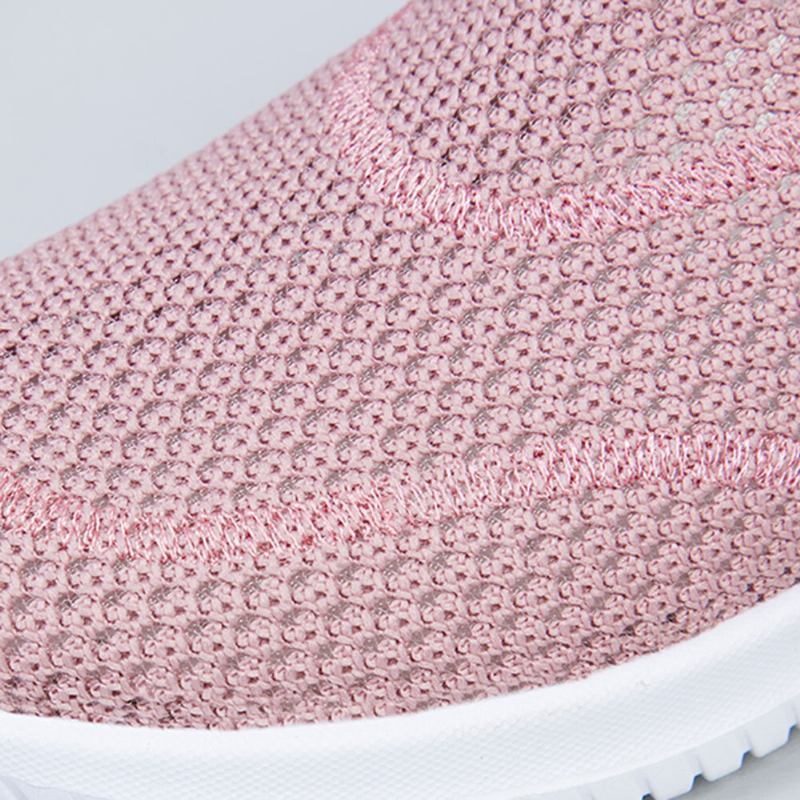 Dame Mesh Mønster Lazy Slip On Lette Fritidssko