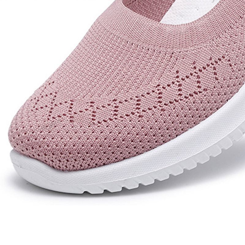 Damer Mesh Åndbar Let Slip On Lazy Casual Flade Walking Sko