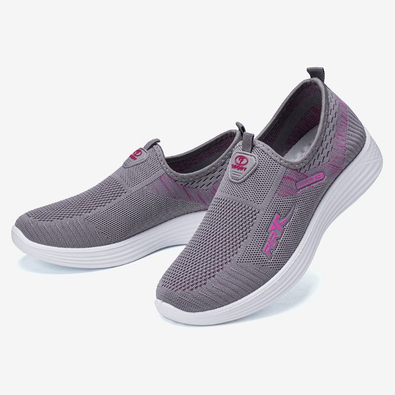 Kvinder Casual Åndbar Mesh Slip-on Walking Sneakers