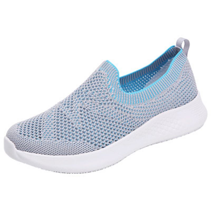 Kvinder Casual Åndbar Skridsikker Mesh Klud Slip-on Sneakers