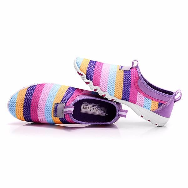 Kvinder Casual Hollow Out Åndbare Slip On Sneakers