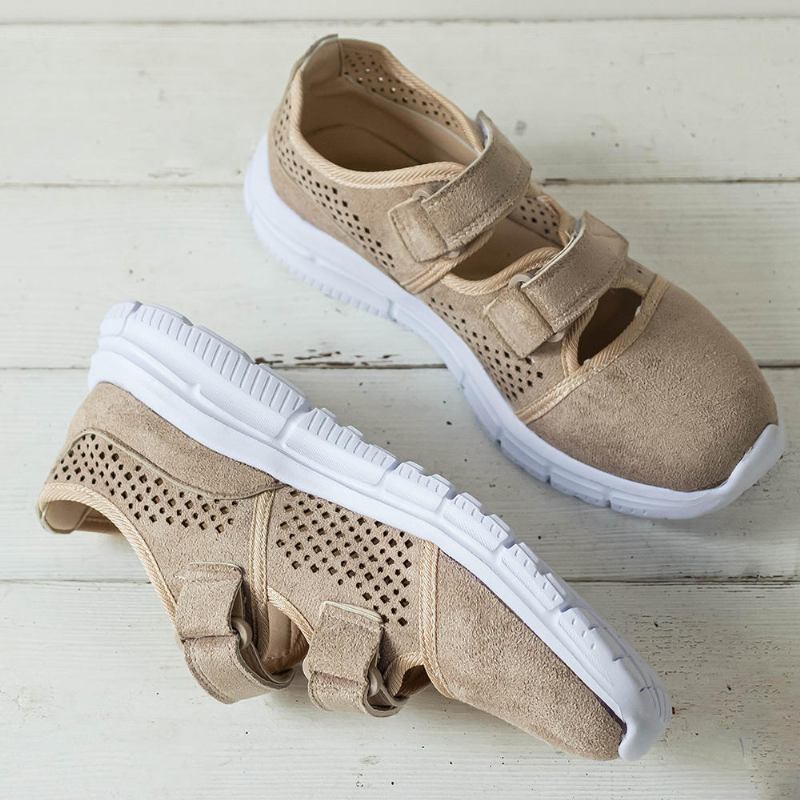 Kvinder Casual Mesh Åndbar Krogløkke Sneakers