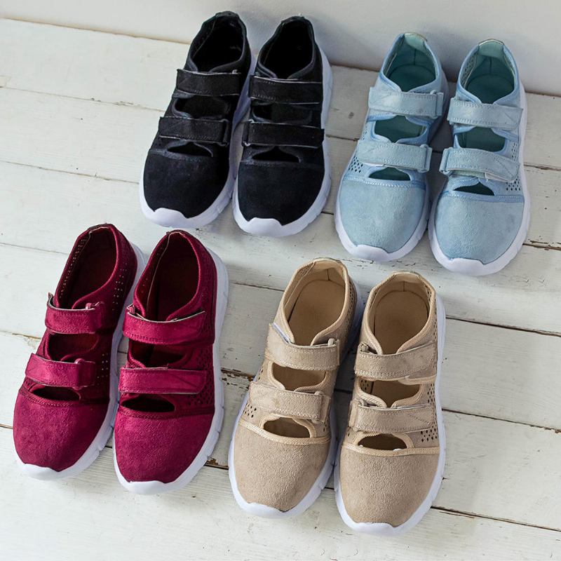 Kvinder Casual Mesh Åndbar Krogløkke Sneakers