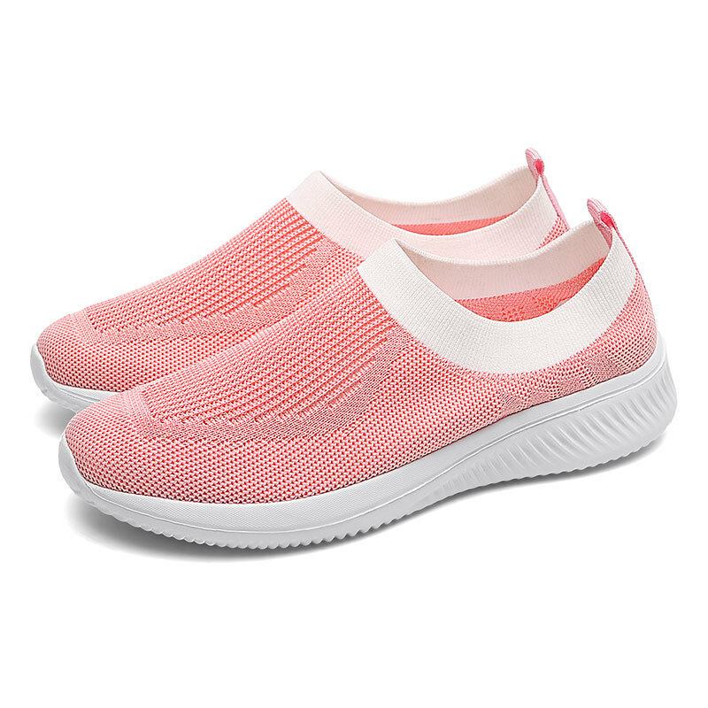 Kvinder Casual Non-slip Kintted Komfortable Soft Hole Sneakers