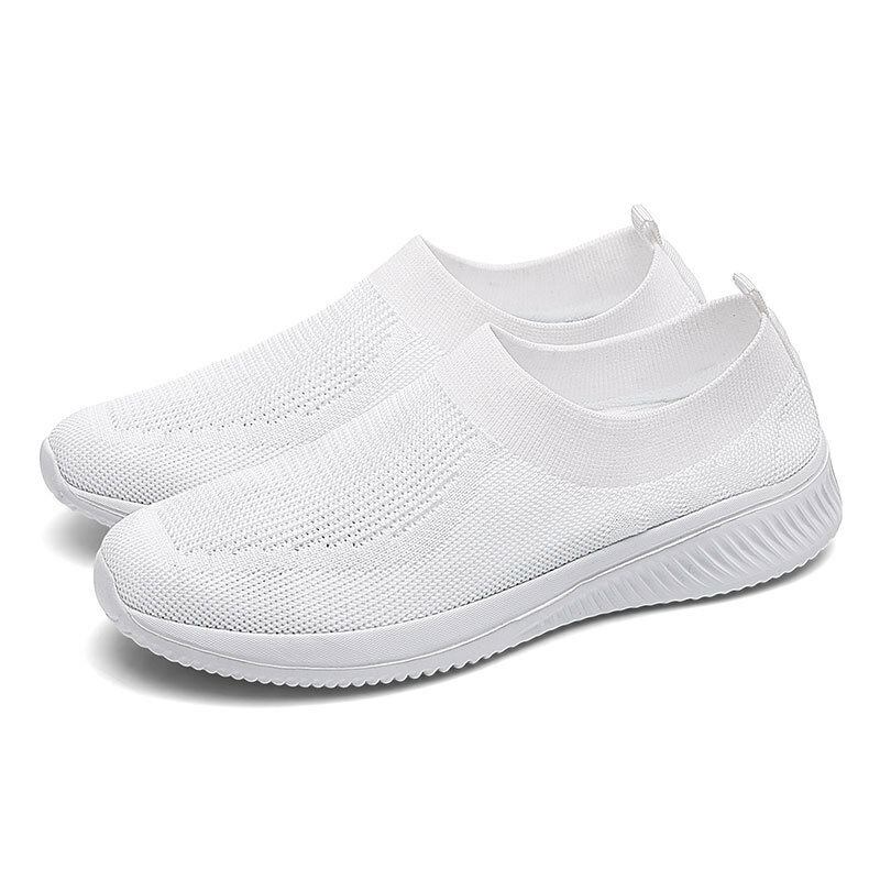 Kvinder Casual Non-slip Kintted Komfortable Soft Hole Sneakers