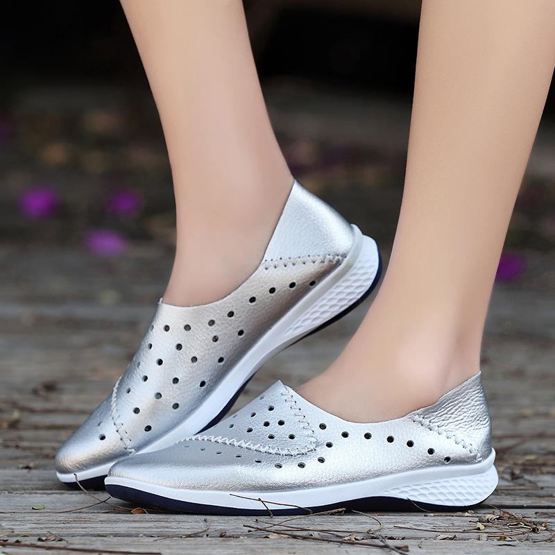 Kvinder Hollow Out Casual Slip On Outdoor Sneakers Sko