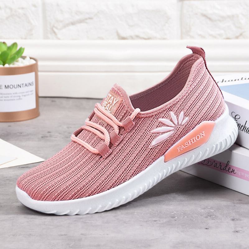 Kvinder Letvægts Komfortabel Åndbar Mesh Slip On Flade Sneakers