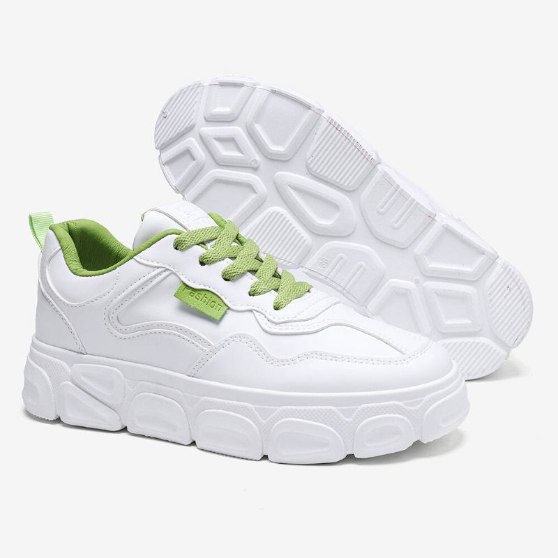 Kvinder Med Snøre Foran Skridsikre Casual Chunky Sneakers