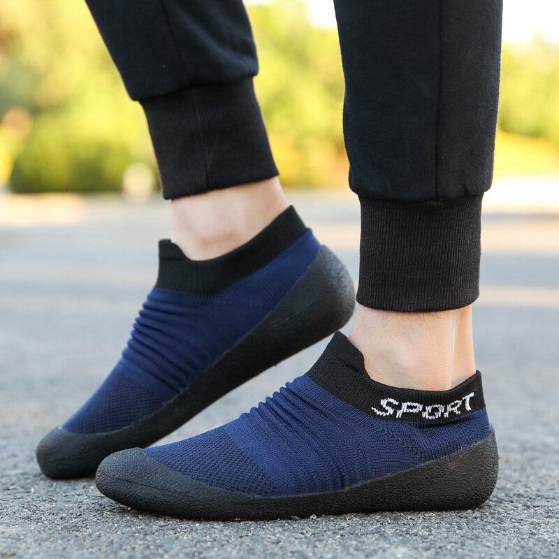 Kvinder Plus Size Åndbar Blød Sål Letvægts Slip On Athletic Sko Sneakers