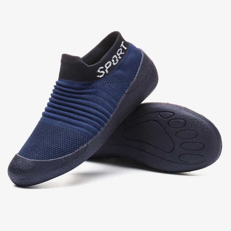 Kvinder Plus Size Åndbar Blød Sål Letvægts Slip On Athletic Sko Sneakers