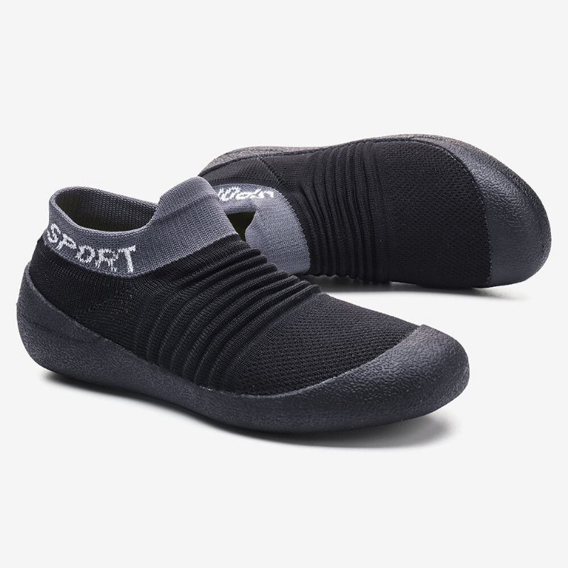 Kvinder Plus Size Åndbar Blød Sål Letvægts Slip On Athletic Sko Sneakers