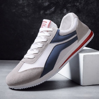 Mænd Stil Casual Splejsning Mesh Åndbar Snøre Sneakers