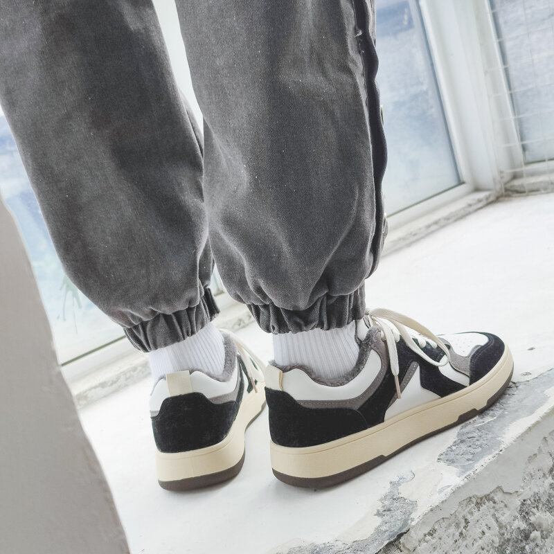 Mænd Warm Foring Non Slip Patchwork Åndbare Casual Sneakers