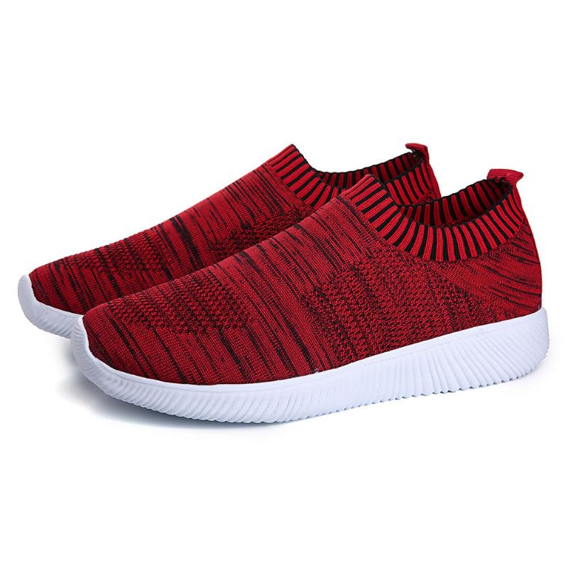 Stor Størrelse Dame Mesh Åndbar Slip On Casual Sko