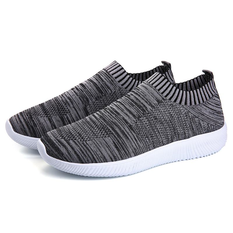 Stor Størrelse Dame Mesh Åndbar Slip On Casual Sko