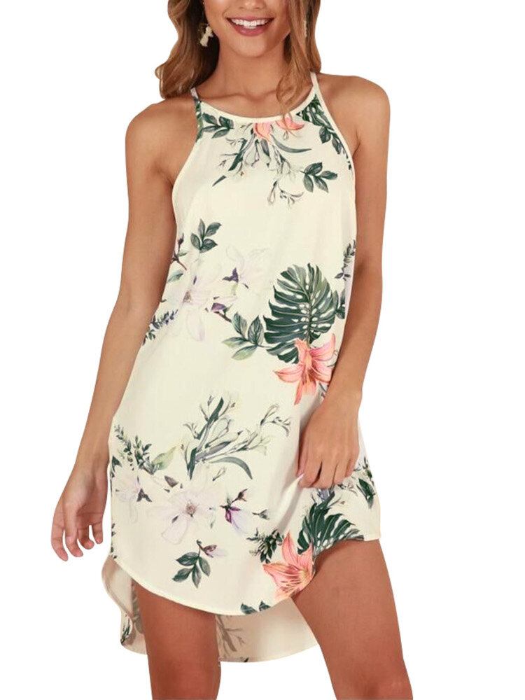 Blomstertrykt Camisole Afslappet Sommerkjole Til Kvinder