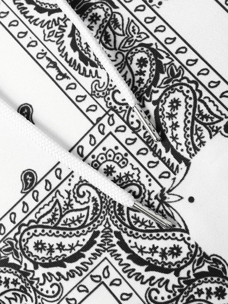 Mænd Paisley Retro Ethnic Contrast Hættetrøje Kængurulommer Hættetrøje