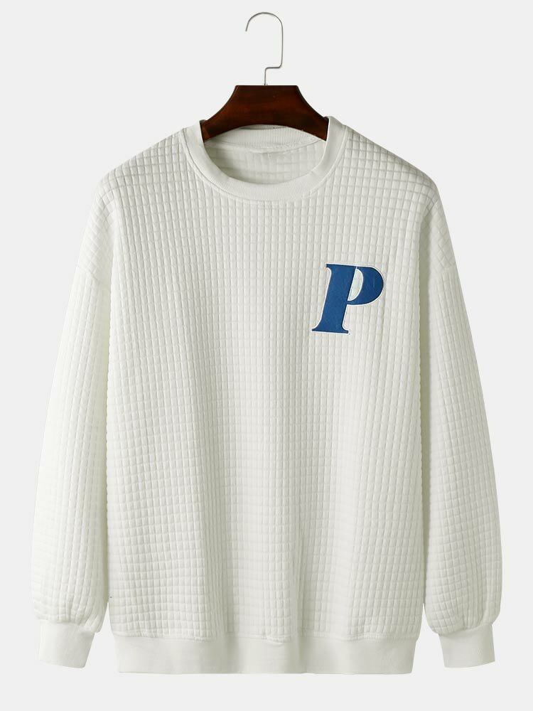 Mænds Sports Style Striking Letter Printed Sweatshirt