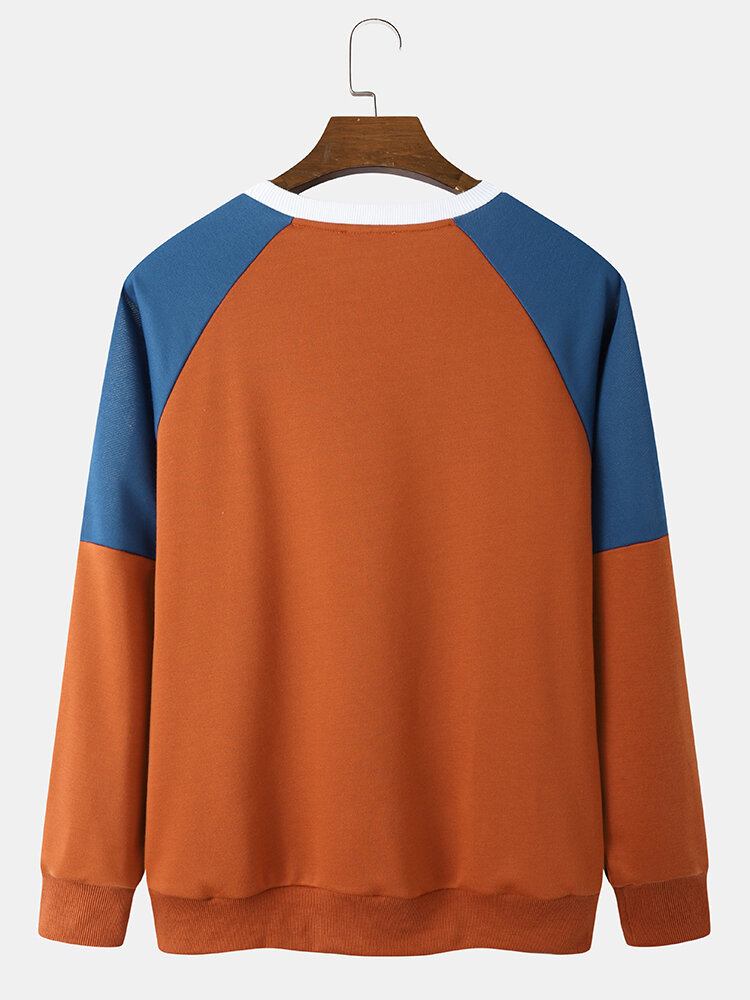 Preppy Superhelte Til Mænd I Analog Farve California Broderi Sweatshirt