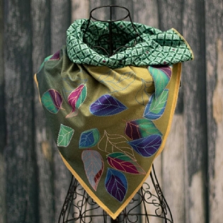 Vintage Blomster-og Bladelegante Boa-tørklæder Til Kvinder