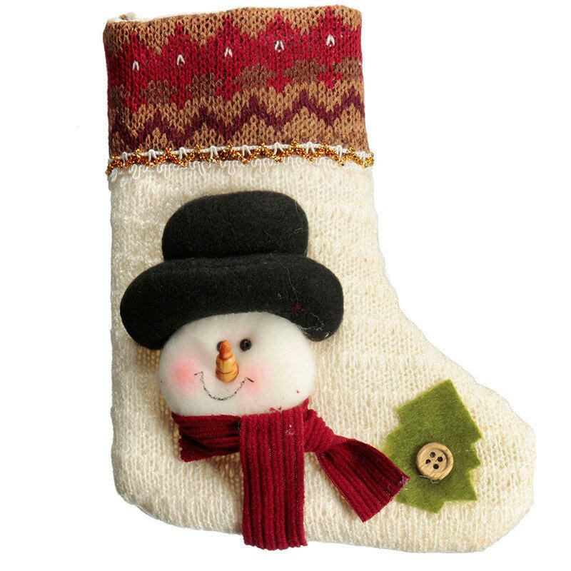 Unisex Bomuld Jacquard Santa Claus Snowman Elk Vintersokker