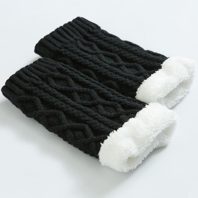 Unisex Winter Plus Velvet Knæ Ankel Calv Warmer Pads Sokker