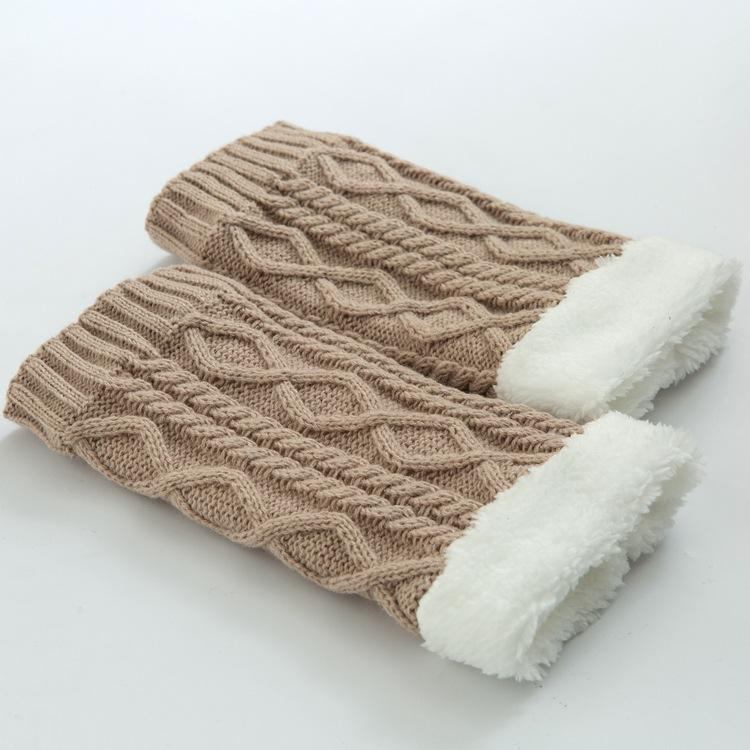 Unisex Winter Plus Velvet Knæ Ankel Calv Warmer Pads Sokker