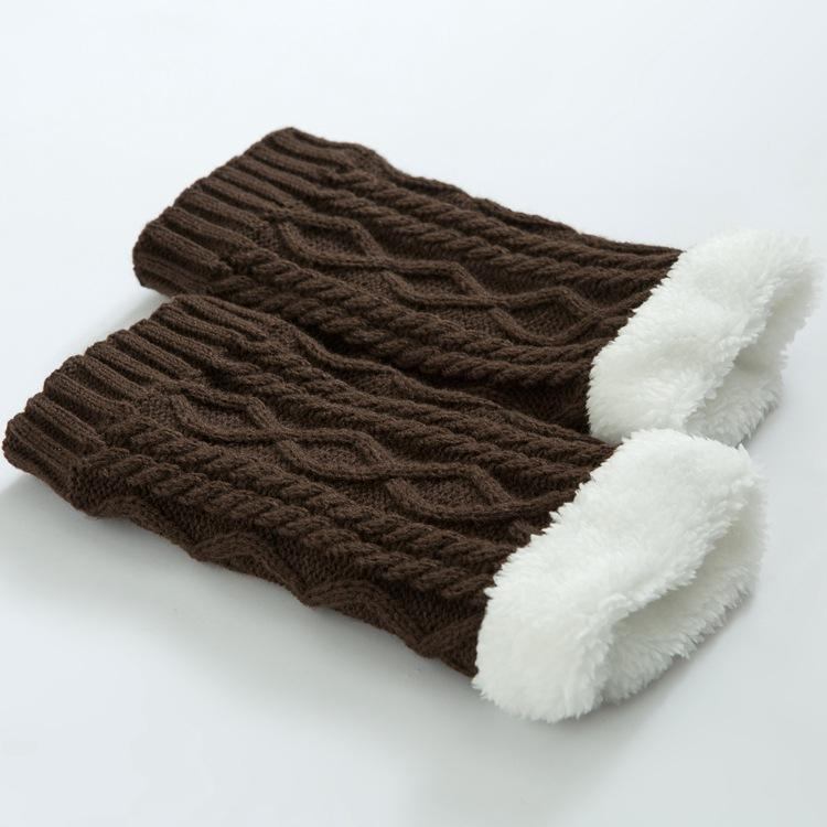 Unisex Winter Plus Velvet Knæ Ankel Calv Warmer Pads Sokker