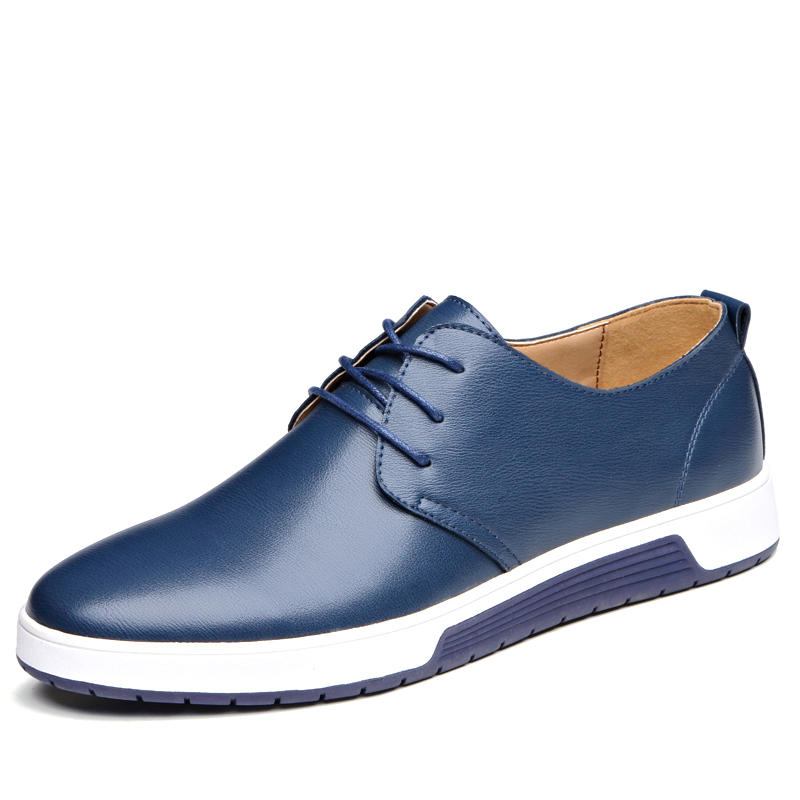 Blødt Læder Casual Business Office Flade Oxfords