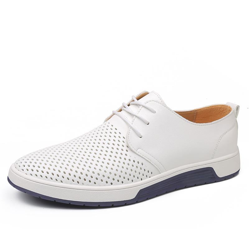 Blødt Læder Casual Business Office Flade Oxfords