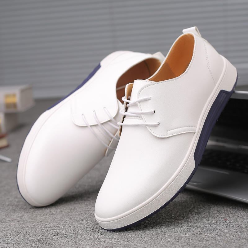 Blødt Læder Casual Business Office Flade Oxfords