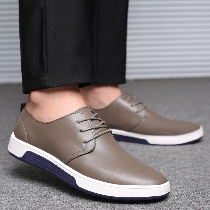 Blødt Læder Casual Business Office Flade Oxfords