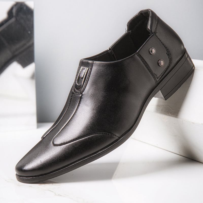 Mænd Åndbart Spidst Hoved Behagelige Slip-on Business Dress Sko