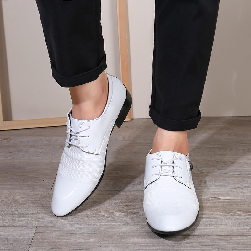 Mænd Blødt Læder Business Dress Sko Casual Oxfords