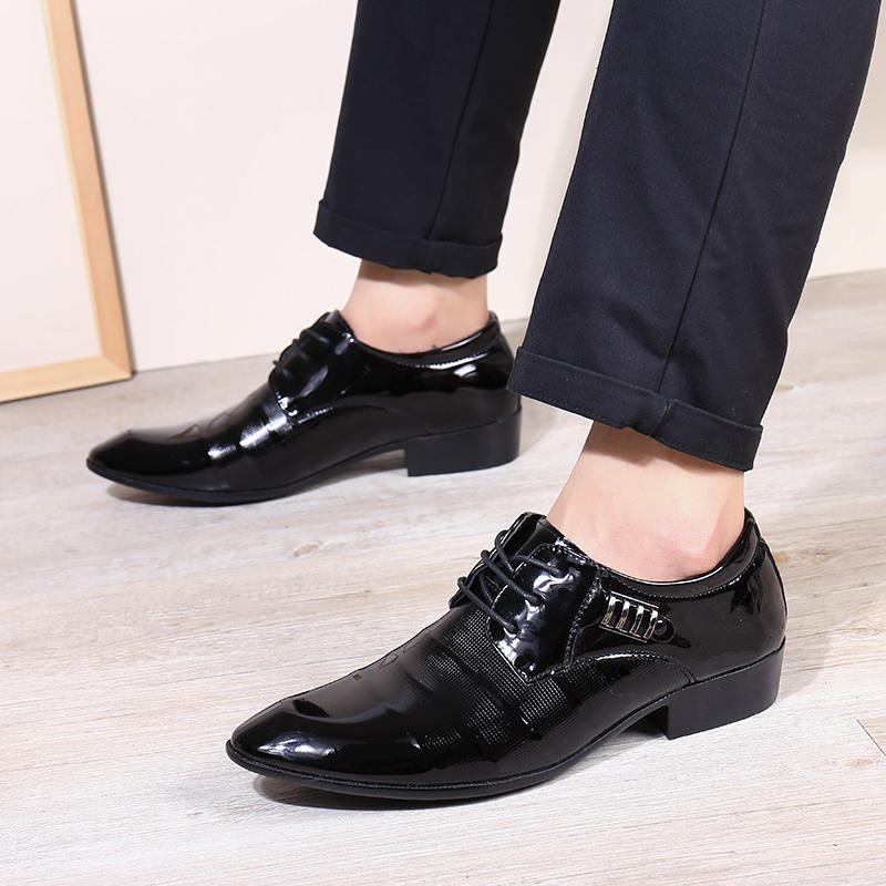 Mænd Blødt Læder Business Dress Sko Casual Oxfords