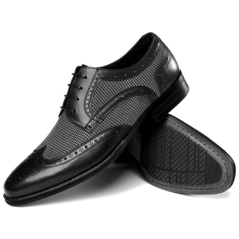 Mænd Brogue Splejsning Business Formelle Snøre Oxfords Sko