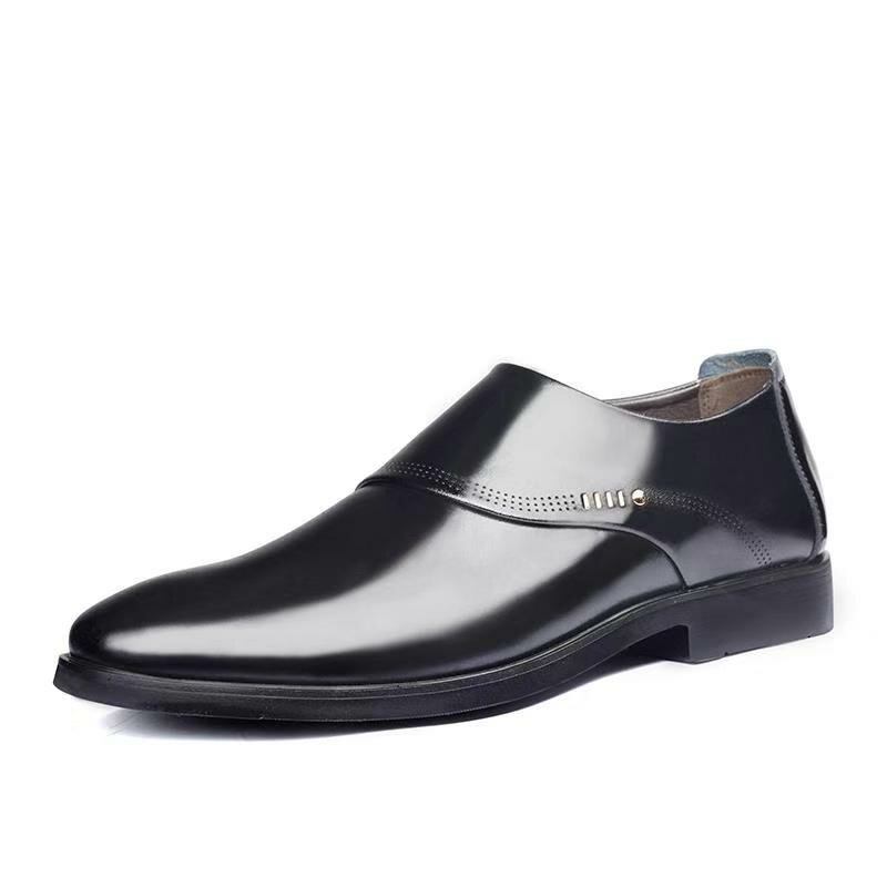 Mænd Business Comfy Soft Sole Slip On Formelle Lædersko