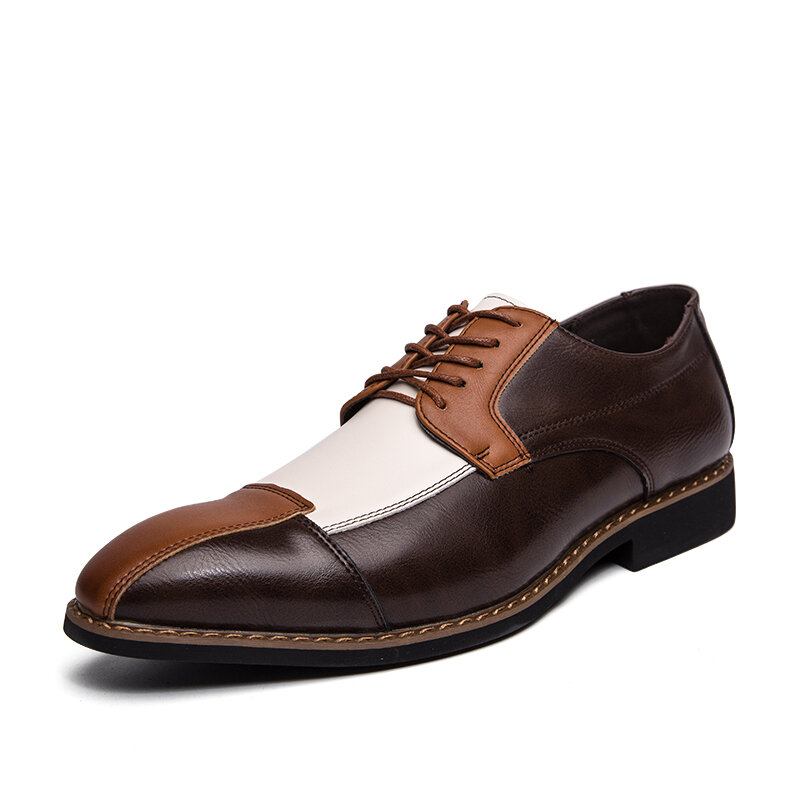 Mænd Pu Læder Stilfuld Oxfords Business Dress Sko