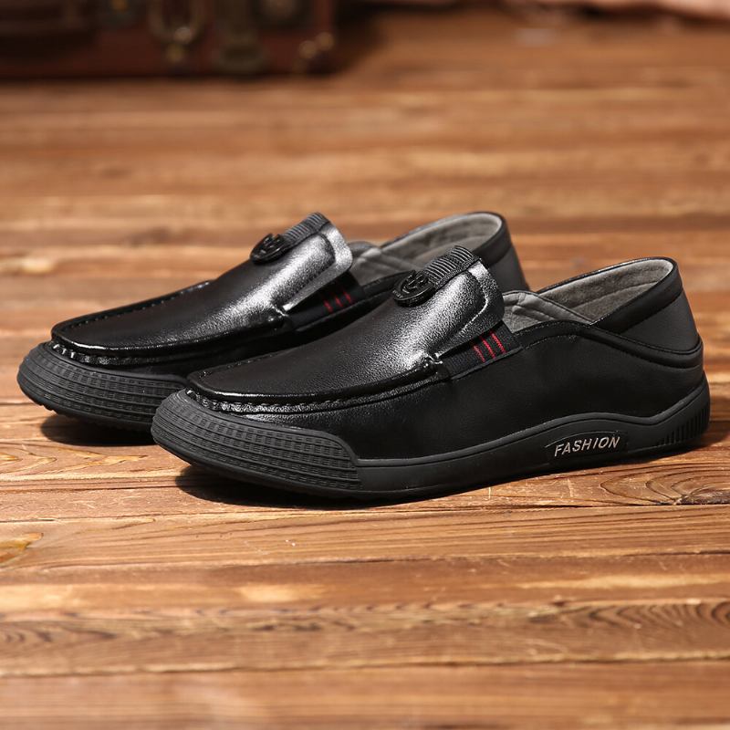 Mænd Pure Color Casual Soft Driving Walking Loafers