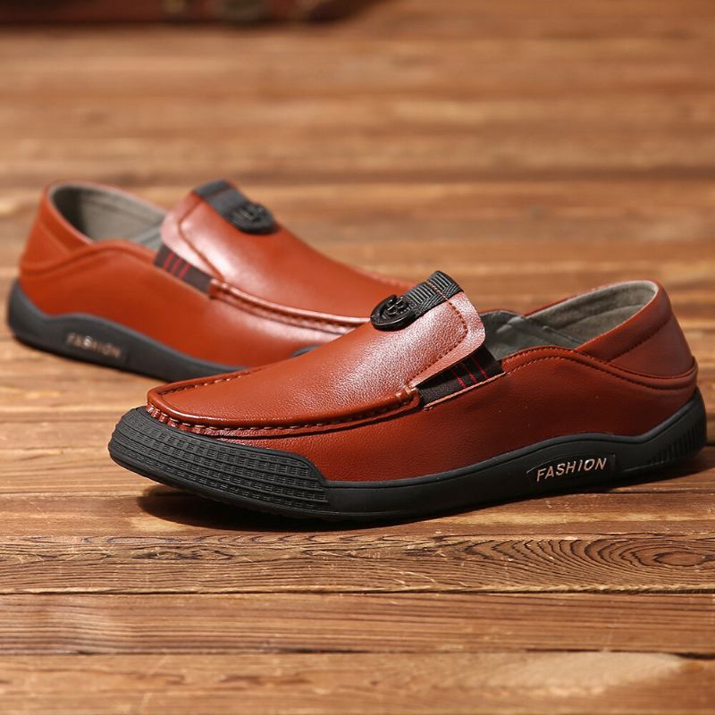 Mænd Pure Color Casual Soft Driving Walking Loafers