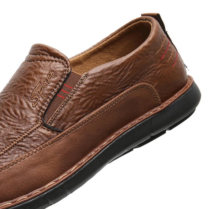 Mænd Skridsikret Slip-on Elastisk Bånd Blød Sål Causal Daily Oxfords