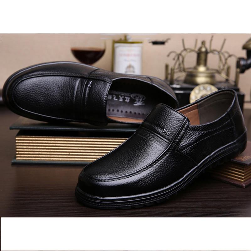 Retro Pure Color Skridsikker Casual Business Oxfords