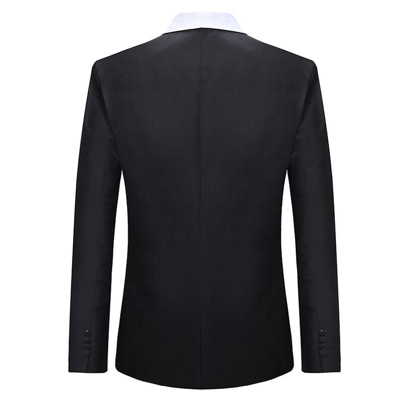 Mænds Business Formelle Kontrastfarve Slim Fit Blazer-dragter