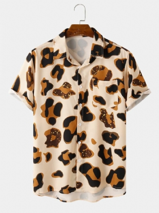 Casual Skjorter Med Leopardtryk Til Mænd