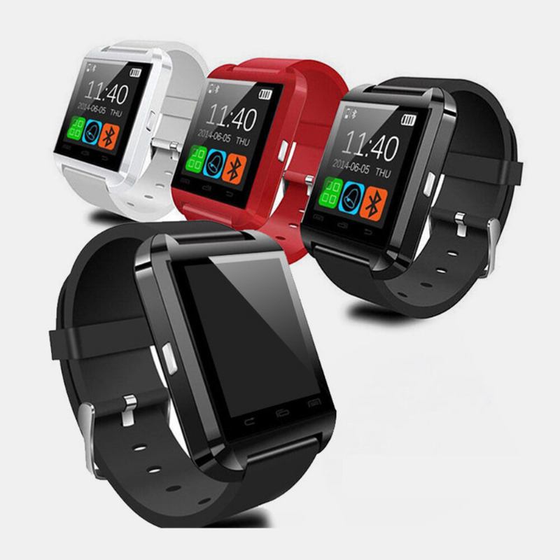 3 Farver Akryl Silikone Sports Multifunktionel Smart Bluetooth Ur Bærbart Digital Watch