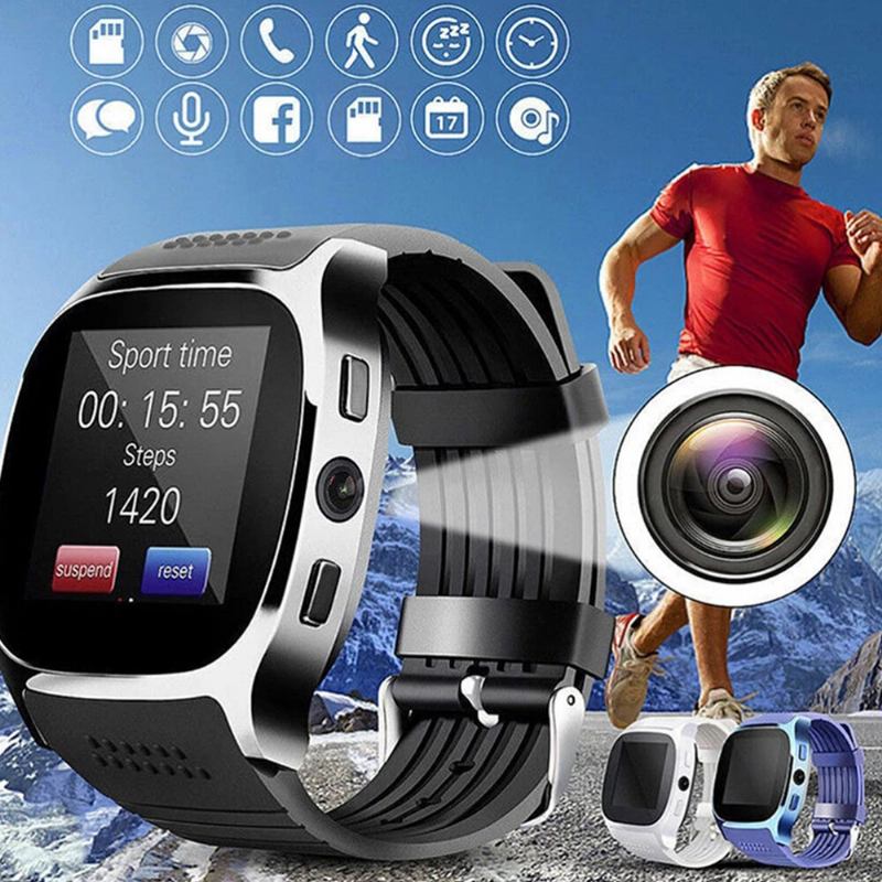 3 Farver Ips Silikone Herre Casual Sports Multifunktionelt Smart Wearable Watch Digital Watch