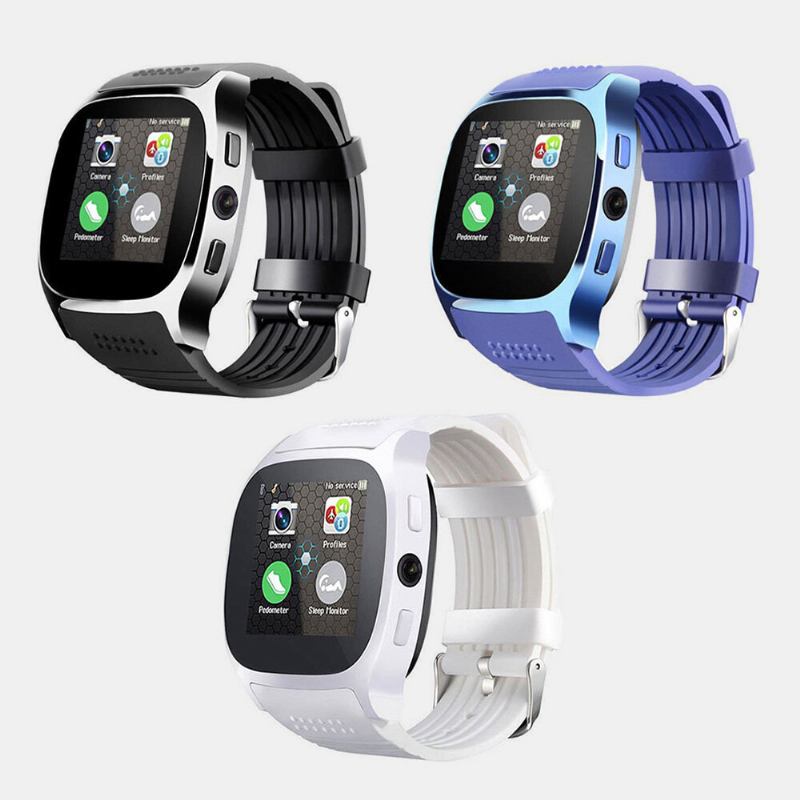 3 Farver Ips Silikone Herre Casual Sports Multifunktionelt Smart Wearable Watch Digital Watch